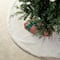 Glitzhome® 60" Milk Coffee Reversible Faux Rabbit Fur/Korean Fleece Christmas Tree Skirt